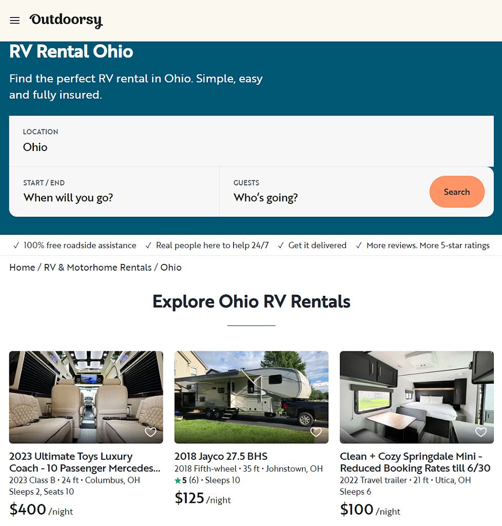 5 Best RV Rental Companies in Ohio [2023]